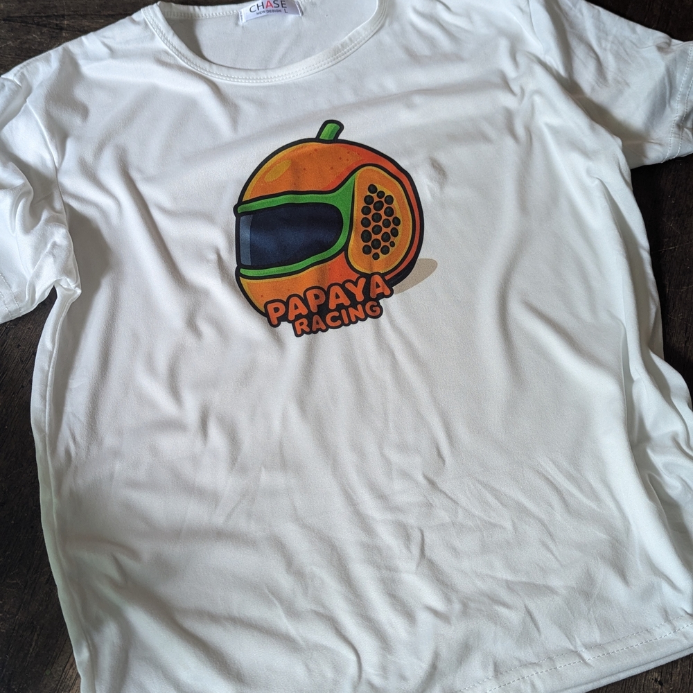 Chaser Kids White Papaya Racing Tee